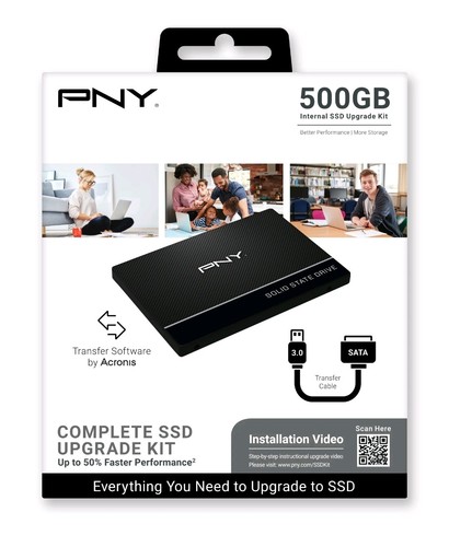 Pny 500gb 5in sata internal - 2.5in,